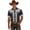 Black@GC@, variant on Mens Buttons Down Shirts Short Sleeve Shirts for Men Trendy Western Cowboy Graphic Lapel Soft Lightweight Tops