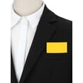 thumbnail image 5 of INSPIRE CHIC Father's Day Men's Prefolded Solid Pocket Squares Suit Handkerchief 7.3"x3.1" for Wedding Party Business Yellow One Size, 5 of 6