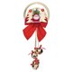 thumbnail image 1 of Campana de Navidad Colgante de decoración navideña colgante de árbol de Navidad (campana redonda roja + dorada) oso de fresa Electrónica, 1 of 3