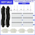 thumbnail image 2 of Roller Side Brush Filter HEPA Mop Rag Cloth For Tefal Rowenta Explorer 75 RG7687/RR7687WH Series Replacement Accessories Parts, 2 of 5