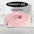 thumbnail image 2 of L Shape Extra Thick Furniture Table Edge Protectors Foam Baby Safety Bumper Guard 2m (Rice white,pink,grey,white)-200*23*8mm, 2 of 5