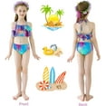 thumbnail image 3 of 5PCS Mermaid Tails for Swimming for Girls Kids Mermaid Swimsuit Costume Princess Bikini Set Bathing Suits High quality, 3 of 5