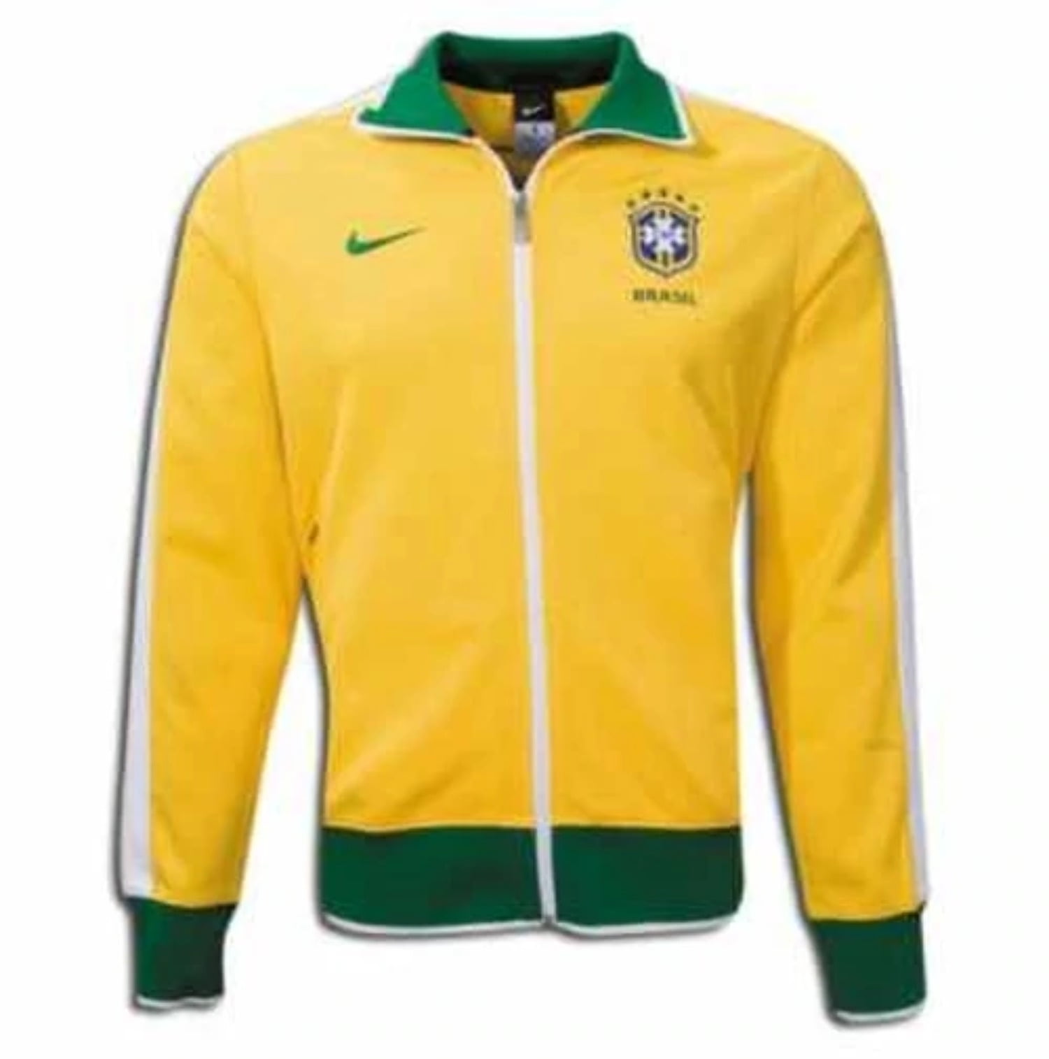 Zeep In de naam Dat Nike Brazil WC 2010 Line Up Anthem Track Jacket - Yellow 2XL - Walmart.com