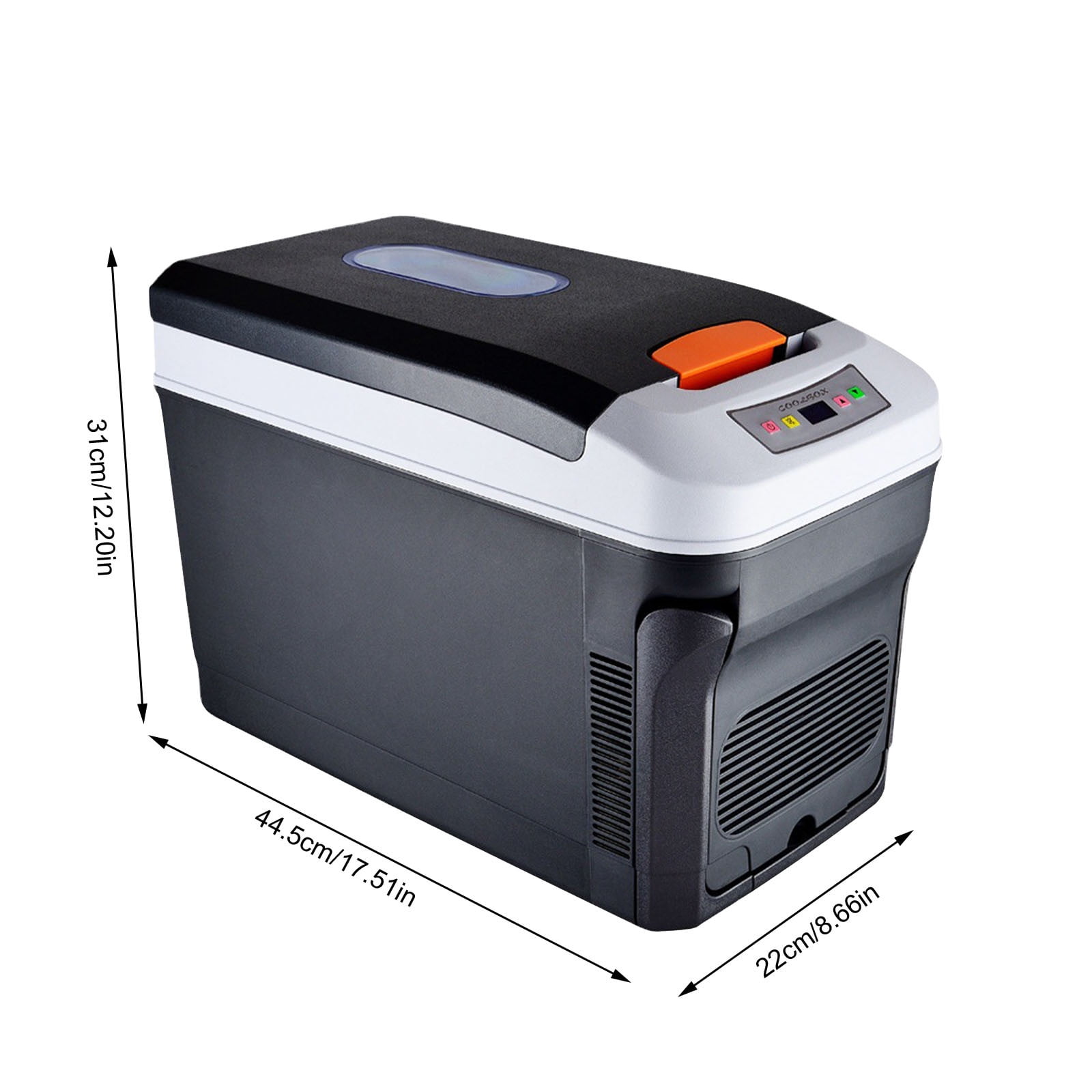 12L Car Refrigerator Cooler Warmer with 12V/220V Dual Power and Quiet Thermoelectric Cooling, Mini Fridge for Drinks Snacks Insulin Cosmetics in Car Home Dorm