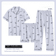 thumbnail image 5 of Conjunto de pijama de verano para hombre, pantalones de manga corta, 100% algodón fino, adecuado para el hogar, 5 of 5