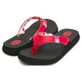 thumbnail image 4 of Floopi Classic Summer Flip Flop Thong Sandals for Women Comfort Strap and Yoga Mat Padding Insoles for Support Printed Soft Jersey Lining Non Slip Soles, 4 of 5