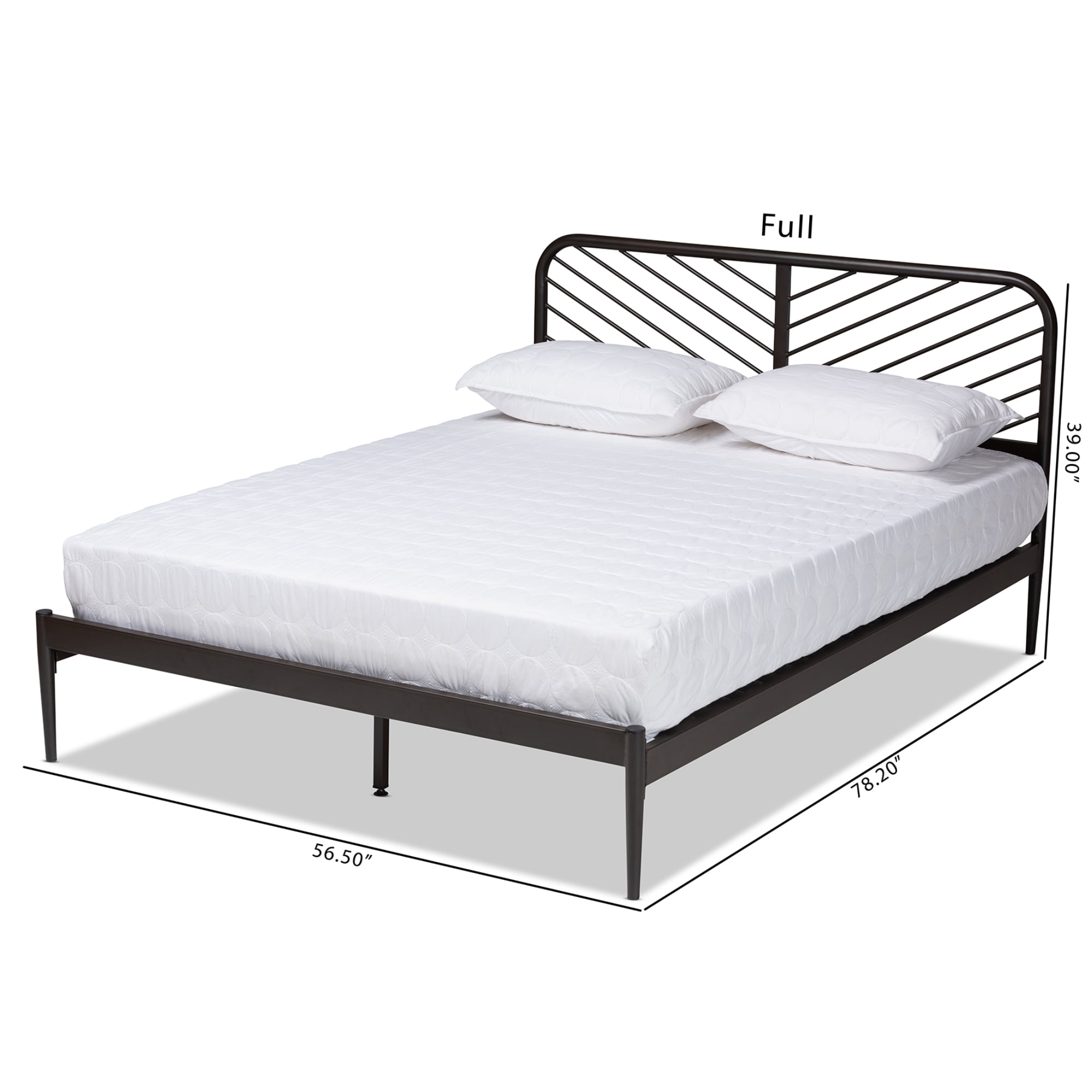 Baxton Studio Dora Modern Engineered Wood Platform Bed, Queen, Black