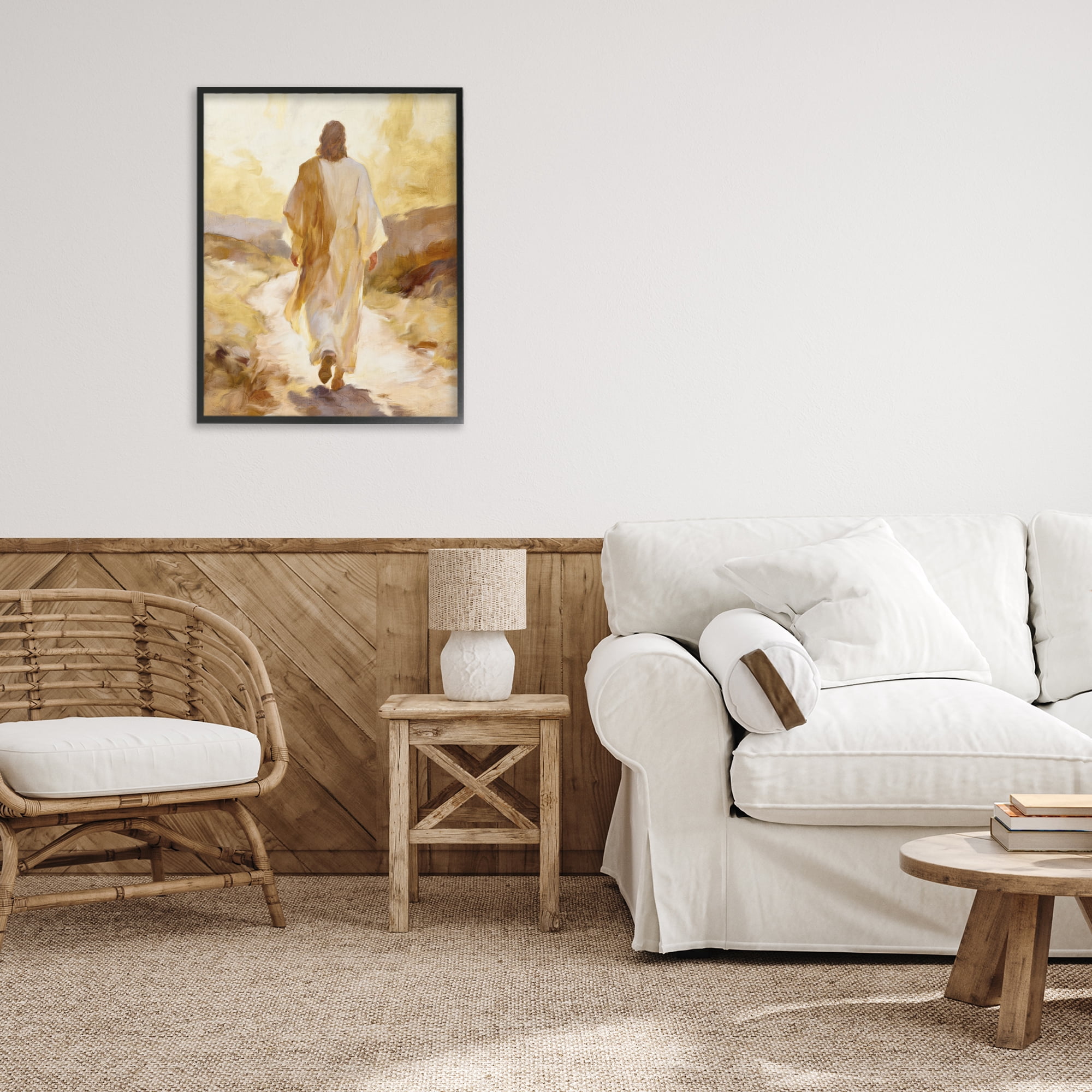 Stupell Industries Walk By Faith Sunset Black Framed Giclee Art, design by Kim Allen