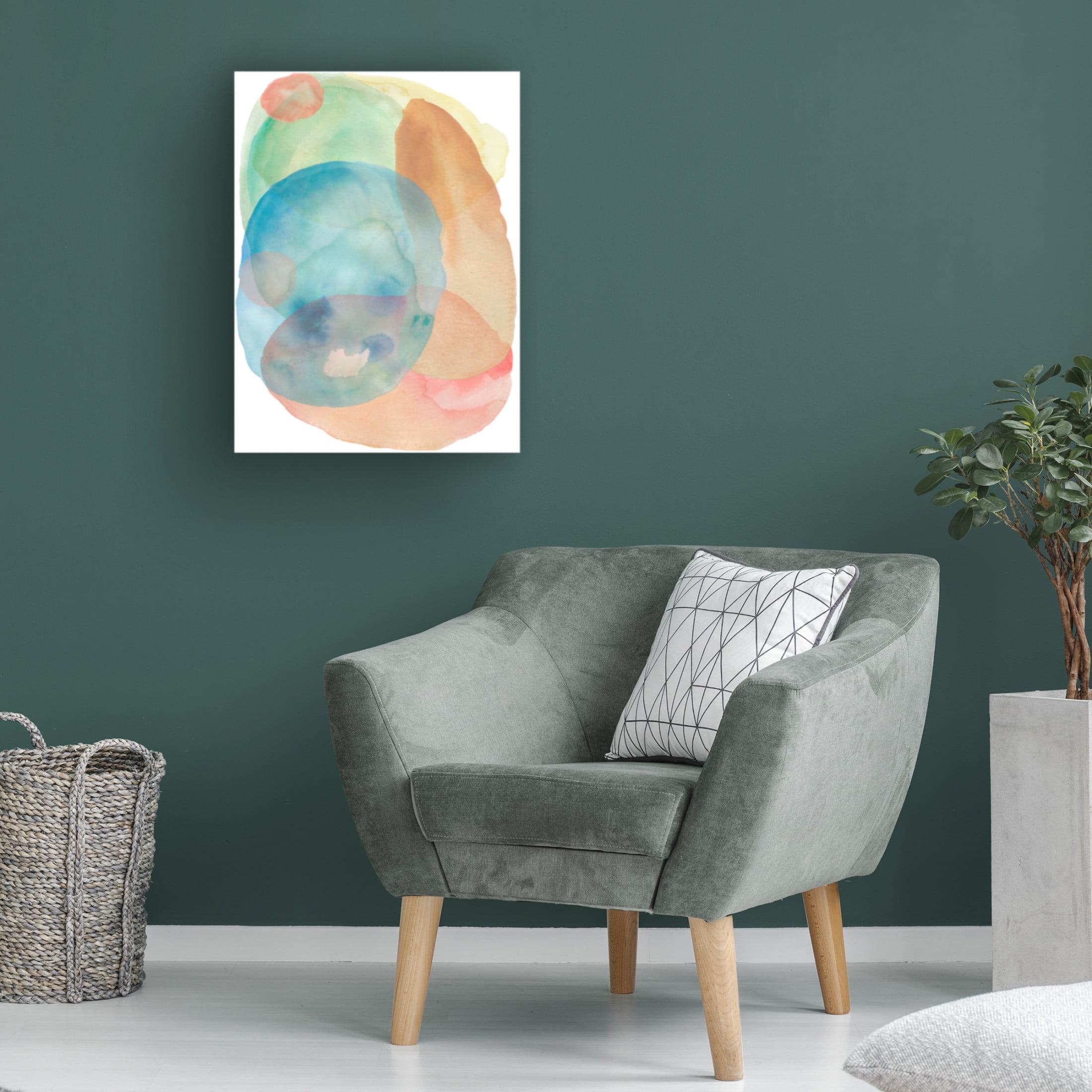 Canvas Wall Art - Maliq 'Kiss' Wall Art for Living Room, Bedroom, or Office Décor by Trademark Fine Art - 18 x 24 Inches