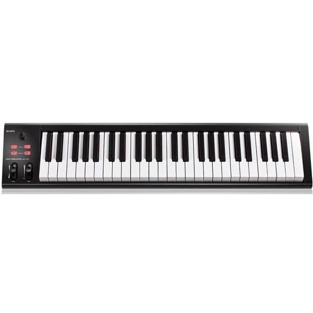 Teclado controlador MIDI USB Icon iKeyBoard 5Nano 49 teclas color negro