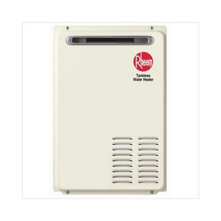 tankless water heater outdoor rheem gas natural gpm