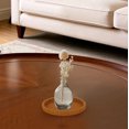 thumbnail image 4 of Round Scalloped Silicone Decorative Tray, Waterproof Non-Slip Vanity Organizer Tray, Shatterproof Countertop Storage Tray for Bathroom Kitchen Coffee Table Entryway Nightstand Dresser (Orange-2Pcs), 4 of 9