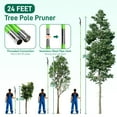thumbnail image 2 of Ktaxon 24 FT Manual Pole Saw, Tree Trimmer, Yard Garden and Patios Trees Branches Cutting, A Good Garden Tools for Tree Trimming, Green, 2 of 8