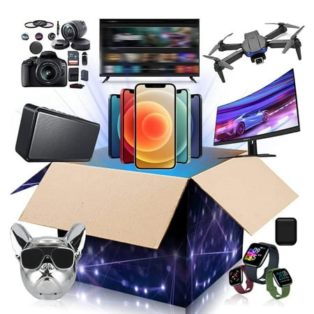 FYHALE Buy Return Pallets Liquidation Electronic, Returns Electronic Parcels and Ships Randomly 3-20 Products Mystery Box, Black