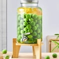 thumbnail image 5 of Beverage Dispenser Stand with Wooden Base – Durable Lemonade & Drink Dispenser Holder for Glass Containers – Stable, Easy Setup, Perfect for Home Bar, Parties, Family Dinners & Outdoor Events, 5 of 9