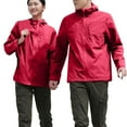 thumbnail image 2 of Puntoco Chaqueta Cortavientos De Color Liso Para Mujer, Manga Larga, Bolsillo Con Cremallera, Capucha, Ropa Informal Para Exteriores, 2 of 9
