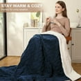 thumbnail image 2 of Soft Electric Blanket - Thick Tufted Sherpa Heated Blanket with 10 Heating Levels and 10 Time Settings, ETL Certified Machine Washable Fast Heating Blanket,6 Size Available, 2 of 7