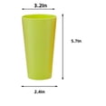 thumbnail image 2 of 12Pcs Unbreakable Drinking Glasses,5.7x3.2x2.4In Multi-Color Reusable Safe Water Glasses,Plastic Water Cups for Christmas,Thanksgiving(500ml/17.5oz), 2 of 6