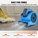 thumbnail image 3 of VEVOR Air Mover, 1/2 HP 2600 CFM Secador de alfombras para refrigeración y ventilación, ventilador de piso portátil con 4 ángulos de soplado y función de tiempo, para limpieza, hogar, uso comercial, 3 of 5