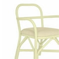 thumbnail image 4 of Pemberly Row 19.1" Coastal Fabric Rattan Dining Chair in Cream, 4 of 7