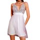 thumbnail image 1 of Gibobby Vestido sexy para fiesta Top con cuello en V sin tirantes para mujer con detalles de encaje en la espalda de tijera y falda corta tipo tubo con corpiño(Blanco,M), 1 of 5