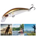 thumbnail image 2 of 68mm Plastic Fishing Lures Floating Sinking Minnow Baits With Metal Treble Hook (A), 2 of 8
