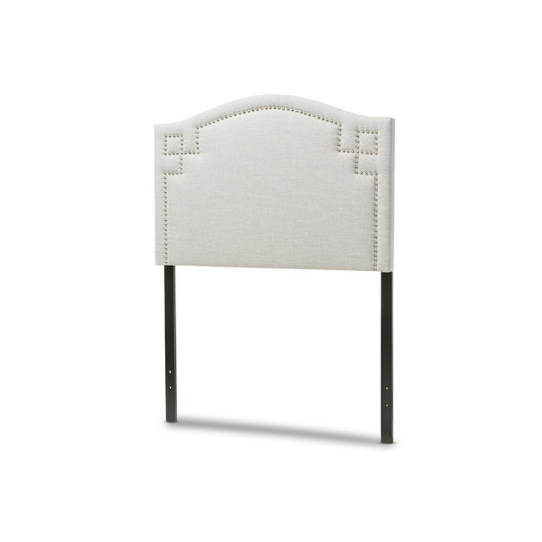 Baxton Studio Aubrey Modern and Contemporary Grayish Beige Fabric Upholstered Twin Size Headboard Baxton Studio Aubrey Modern and Contemporary Grayish Beige Fabric Upholstered Twin Size Headboard