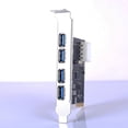 thumbnail image 2 of Usb3.0 Riser Pcie Tarjeta De Expansión 4 Puertos Adaptador De Concentrador De Computadora Pci Express, 2 of 7