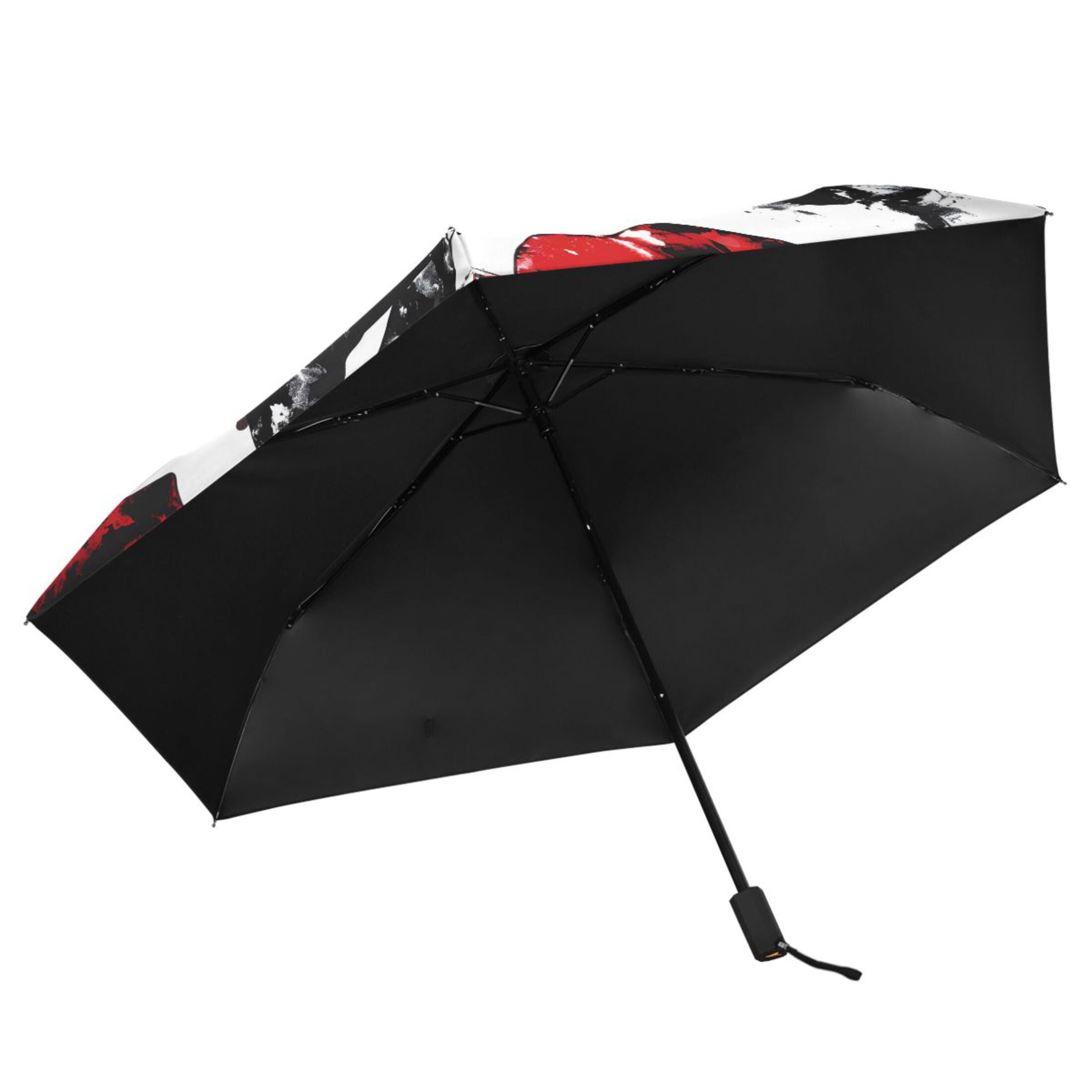 Erogenous Lip Compact Sun Umbrella Windproof Travel Umbrellas for Rain Strong Portable UV Protection