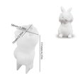 thumbnail image 1 of Diy Crystal Drip Cement Plaster Rabbit Candle Mold Aromatherapy Plaster Sitting Up Looking Up Sitting Up Rabbit, 1 of 4
