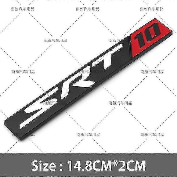 Metal 3d SRT6 SRT8 SRT10 SXT6 SXT8 SXT10 Badge Car Trunk Logo Sticker Compatible with Jeep Dodge Charger Caravan Ram Viper Magnum