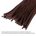 thumbnail image 4 of Uxcell Limpiapipas de 30cm/12 pulgadas Chenille para manualidades DIY Marrón 100 Paquete, 4 of 6