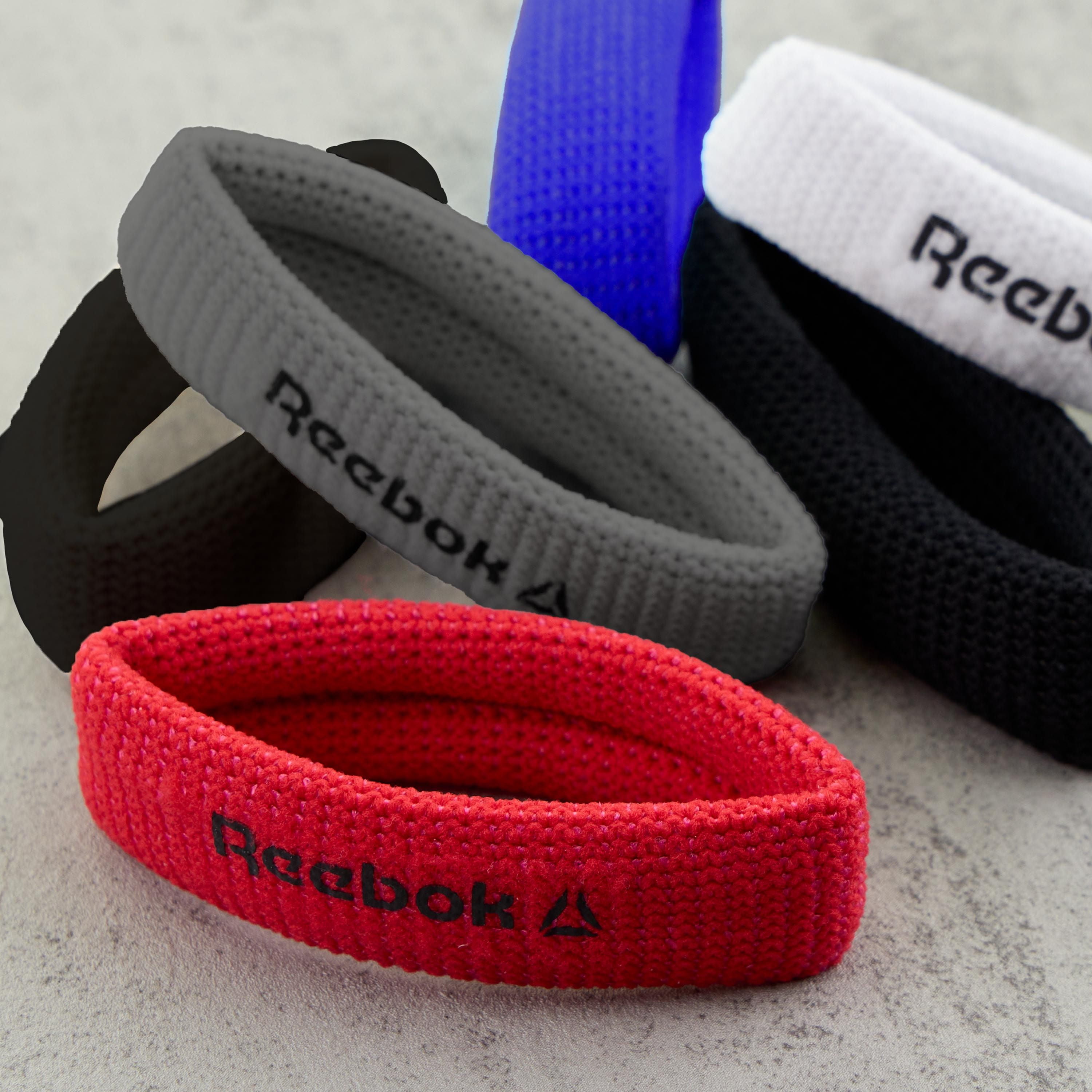 Reebok 6 Piece Thick Ponyos for All Hair Types, Soft Fabric, Great Elasticity