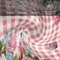 thumbnail image 6 of Pink Spring Floral Cloth Napkins, Watercolor Flowers Butterfly Checkered Washable and Reusable Dinner Napkins Set of 4, Table Napkin for Kitchen Party Birthday Wedding Hotel Housewarming 20"x20", 6 of 9