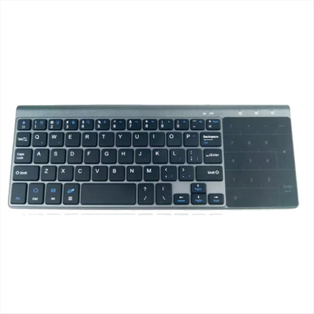 Mini Teclado Inalámbrico Bluetooth con Panel Táctil Numérico para Computadora Portátil, Smart TV, Teclado Inalámbrico Portátil de 59 Teclas