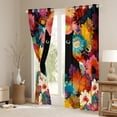 thumbnail image 3 of Homewish Animal Black Cat Black Out Curtains for Kids Children,Chic Floral Flowers Curtains Pack of 2 (42x63 Each),Spring Garden Bedroom Curtains,Breathable Home Decor, 3 of 6