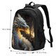thumbnail image 5 of Disketp Golden White Fire Dragon Mochila de Viaje Estampada para Laptop con Puerto de Carga USB, Mochila Impermeable para Computadora – Regalo para Hombres y Mujeres, 5 of 7