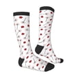 thumbnail image 4 of Lsque Ladybug With Dandelion Printed Crew Socks Men's Women's LightWeight Thin Casual Calf Socks ,Knee High Socks,Cotton Socks, 4 of 9