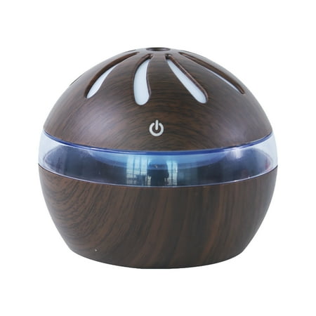 

Dengmore Clearance 300ML Creative Windmill Wood Grain Colorful Night Light Atomizing Humidifier Aromatherapy Essential Oil Diffuser