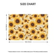 thumbnail image 4 of Placemats Set Of 4 / 6, Brown Leaf Pattern Sunflower Placemats For Dining Table Indoor/Outdoors Heat Resistant Washable Placemats 18" X 12", 4 of 8