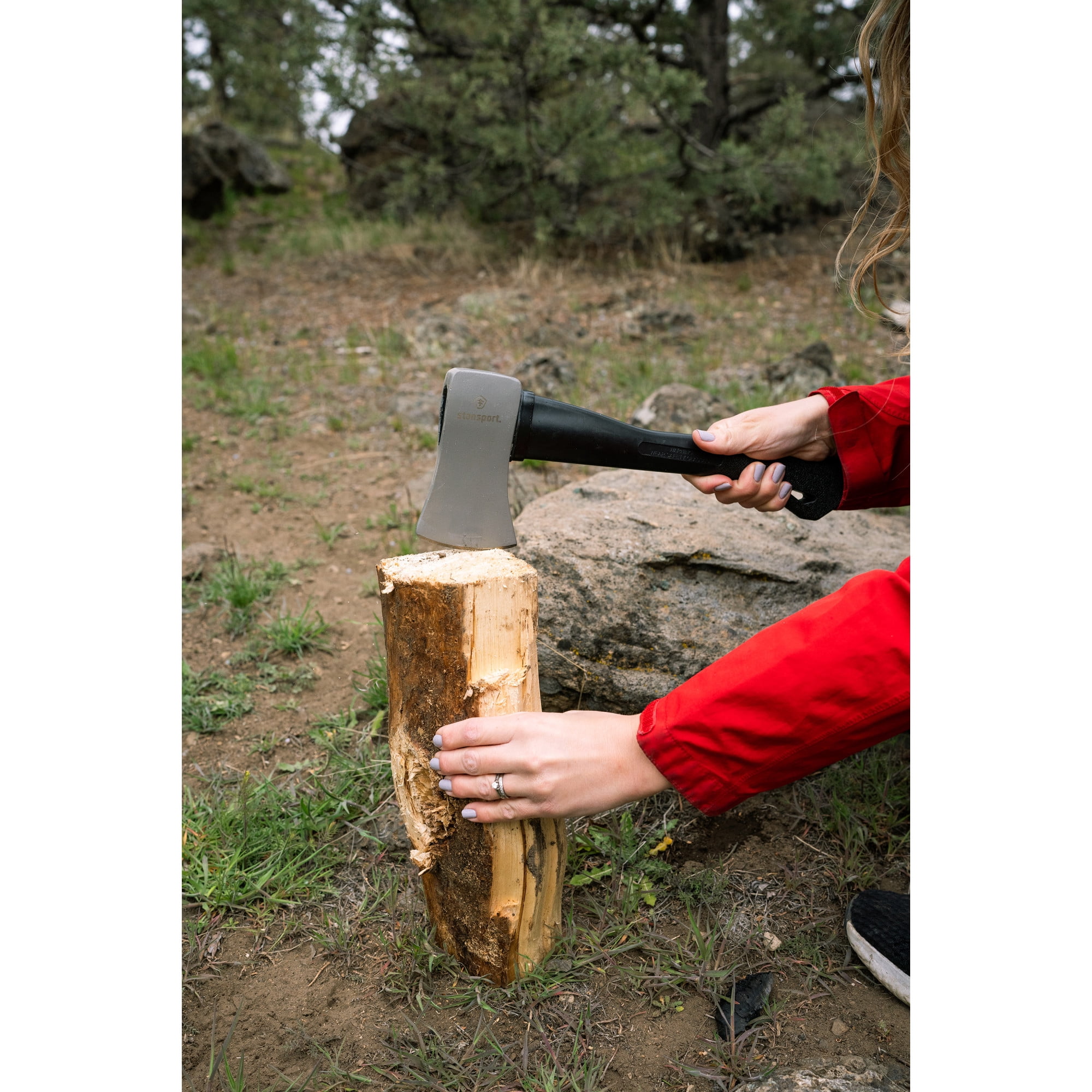 Stansport Carbon Steel Camp Axe with Fiberglass Handle
