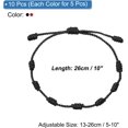 thumbnail image 2 of 10 Pcs Adjustable Cord Bracelet String, 7 Knot Good Luck Handmade Braided String Protection for Women DIY Wrist Jewelry Making, 13-26cm Long, 2 of 5