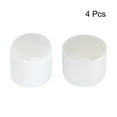 thumbnail image 2 of Unique Bargains 4pcs Rubber End Caps 40mm ID Vinyl Round Tube Bolt Cap Cover Screw Thread Protector White, 2 of 3