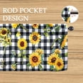 thumbnail image 3 of Sunflower Kitchen Curtains and Valances Set - 3 Piece Kitchen Curtains 36 Inch Length Sets with Valance for Windows Rod Pocket Sunflower Kitchen Decor Decorations, 3 of 5
