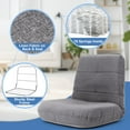 thumbnail image 5 of Pellebant  Adjustable Padded Floor Chair Recliner Grey, 5 of 8