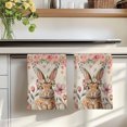 thumbnail image 7 of Easter Kitchen Towels Set of 1, Rustic Spring Rabbit Eggs Botanical Florals Herbs Absorbent Dish Towels for Kitchen, Microfiber Hand Towel, Quick Drying Tea Towel for Cleaning Decorative Dishcloths, 7 of 7