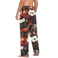 thumbnail image 3 of FORMRS Mens Pajama Pants with Pockets Sleepwear Lounge Bottoms Sizes S-2XL, Red Flowers Pattern, 3 of 7
