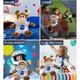 thumbnail image 4 of DolliBu Giraffe Astronaut Plush Toy - Super Soft Safari Life Astronaut Stuffed Animal Plush with Space Helmet and NASA Astronaut Suit, Cute Spaceman Doll Decor for Girls and Boys - 9 Inch, 4 of 7