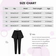 thumbnail image 2 of SILVERCELL 2 Packs Girls Athletic Leggings with Pocket, Little Girl Casual Drawstring Skater Sports Leggings Pantskirts with Flowy Shorts, 5-12 Years, 2 of 8
