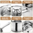 thumbnail image 6 of Walchoice 13-Piece Stainless Steel Cookware Set, Kitchen Pots and Pans Set with Glass Lid for Cooking, Induction & Dishwasher Safe, Silver, 6 of 8